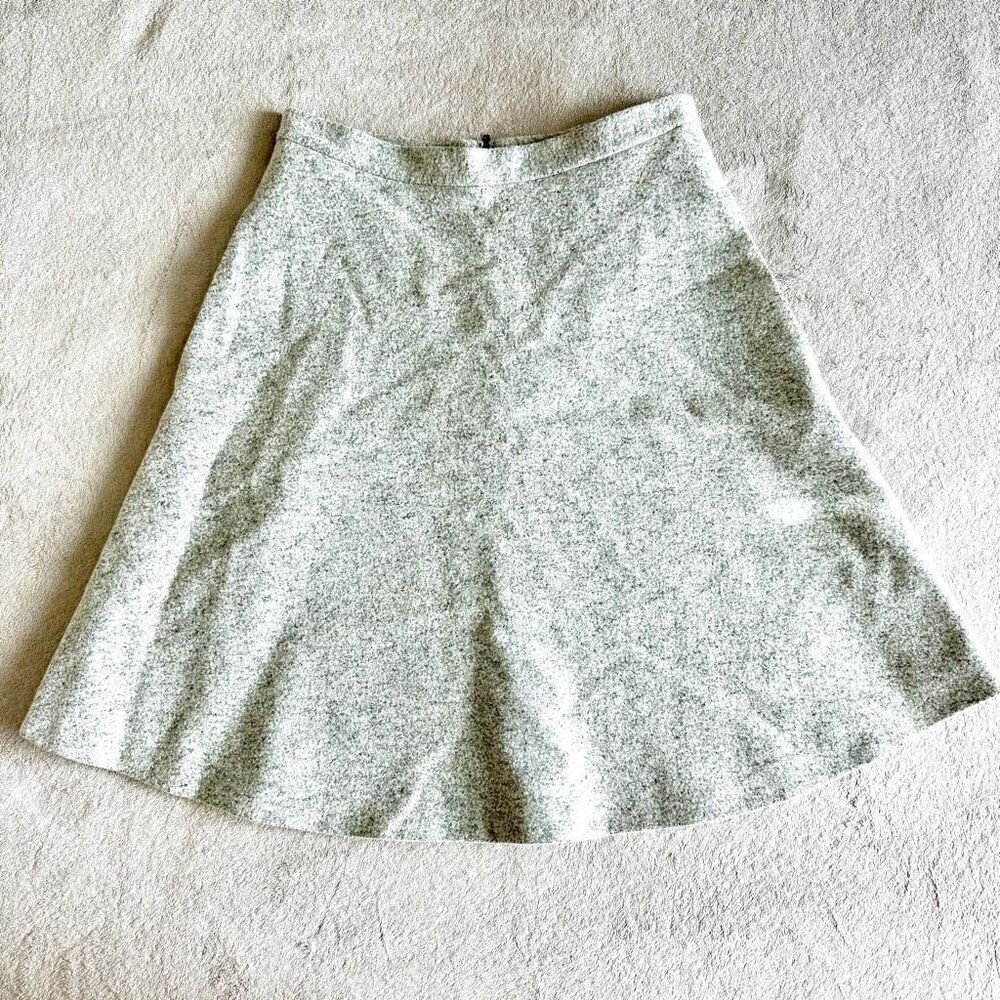 NWOT Theory Heather Grey Wool Mini Skirt